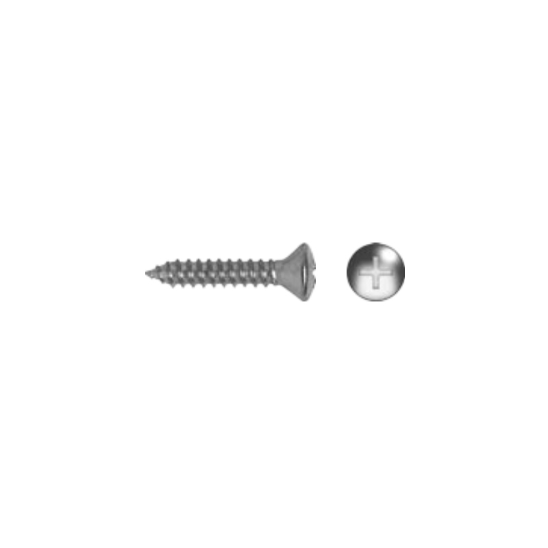 FAM. 0970 0107 - Tornillo Rosca Chapa, Cabeza Avellanada Gota de Sebo (DIN 7983)