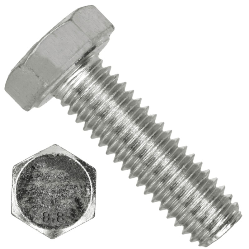 FAM. 0017 - Tornillo Métrico Cabeza Hexagonal  (DIN 933)  CINCADO