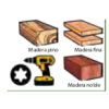 FAM. 0970 0408 - Tirafondos para Madera, Cabeza Avellanada, Huella TX, Autotaladrantes Punta “Type 17”