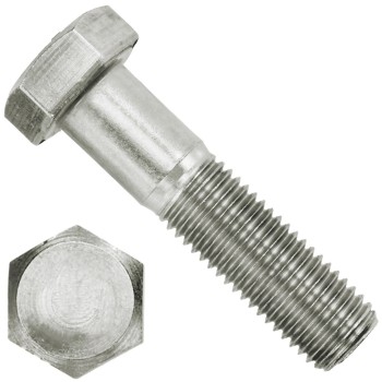 FAM. 0018 - Tornillo Métrico Cabeza Hexagonal  (DIN 931)  CINCADO 1/2 ROSCA PASANTE