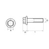 FAM. 0019 - Tornillo Tensilock  (DIN 6921) Calidad 8.8