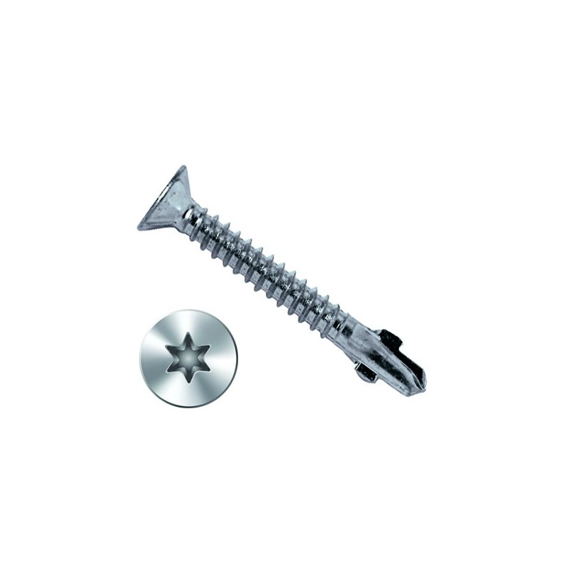 Ref. 0053 63 65 - Tornillo autoperforante alado torx, cincado