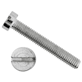 FAM. 0012 - Tornillo cabeza cilíndrica con ranura, cincado  (DIN 84)
