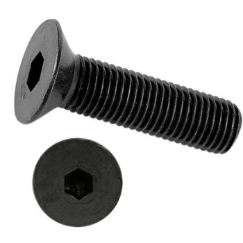 FAM. 0013 - Tornillo métrico pavonado cilíndrico cabeza avellanada allen (DIN 7991)