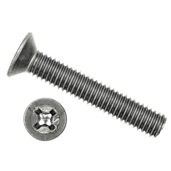 FAM. 0014 - Tornillo cabeza avellanada, estrella cincado (DIN 965)
