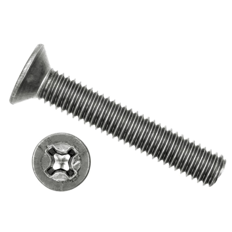 FAM. 0014 - Tornillo cabeza avellanada, estrella cincado (DIN 965)