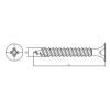 FAM. 0970 0516 - Tornillo para Placas de Cartón-Yeso, Cabeza Trompeta, Rosca Doble Hilo, Punta S