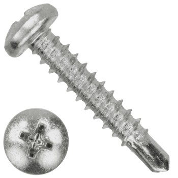 FAM. 0051 - Tornillo Autoperforante Cabeza Cilíndrica Philips, Cincado (DIN 7504-N)