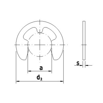Ref. 0290 23 - Anillo de seguridad lateral (DIN 6799)