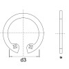 Ref. 0292 80 - Anillo de seguridad “seeger” interior(DIN 472)