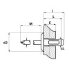 Remaches de Aluminio Multigrip Ala Ancha