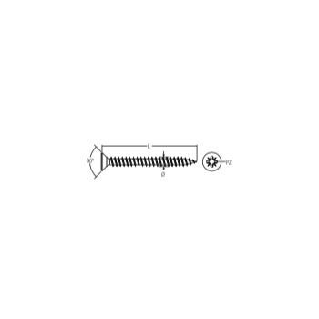 FAM. 0970 0614 - Tornillo DIN 7982 Inoxidable A-2