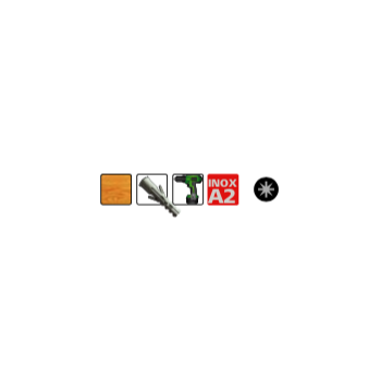 FAM. 0970 0614 - Tornillo DIN 7982 Inoxidable A-2