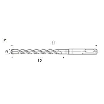 Ref. 0970 1107204110 - Broca Cyclone SDS-PLUS Construcción