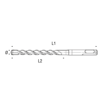 Ref. 0970 1107305110 - Brocas Hurricane Multiaristas SDS-PLUS Construcción