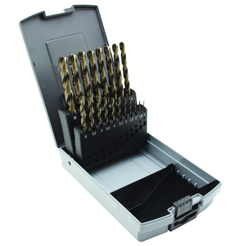 Ref. 0536 005 2 - Conjunto Brocas HSS-CO DIN 338 N, 19 uds.