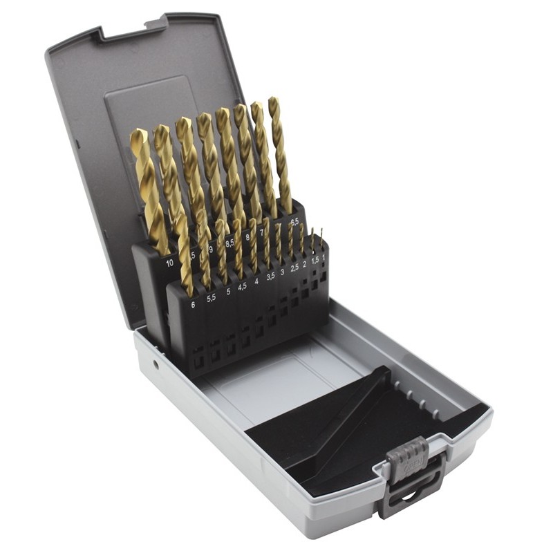 Ref. 0532 005 2 - Conjunto Brocas Metal HSS-TIN DIN 338 N, 19 uds.