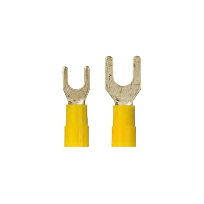 Ref. 0410 550 53 - Terminales en U AMARILLO sección cable 6,64 mm2