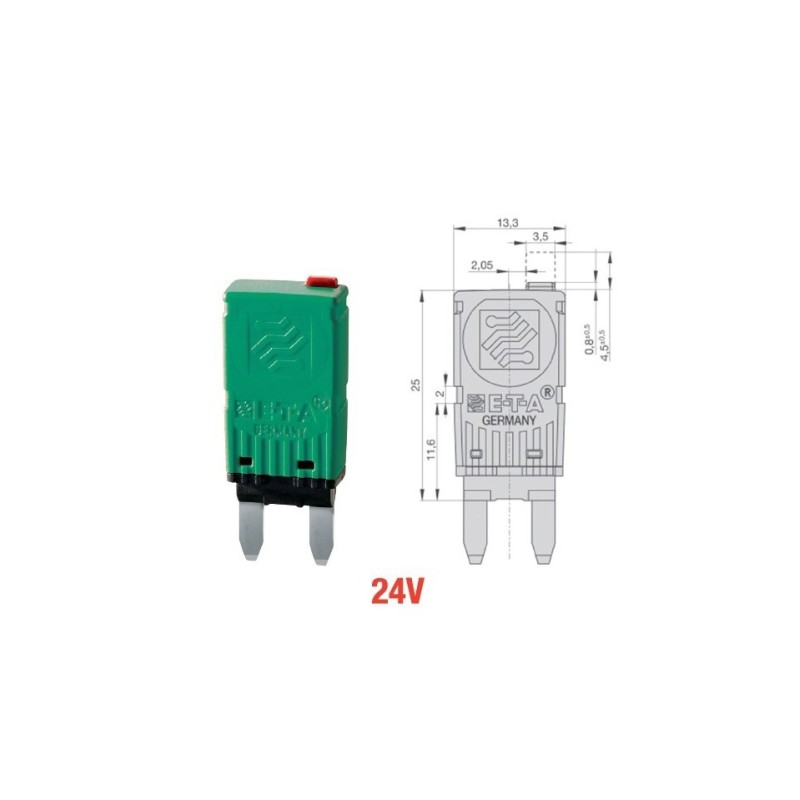 Ref. 0422 045 025 - Mini Fusibles Universales Rearmables Manuales