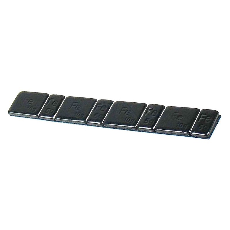 Ref. 0830 133 260 - Tira Contrapesa Adhesiva Plana Negra para Moto 10 - 5 gr.