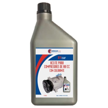 Aceite para compresores de AA/CC con Colorante