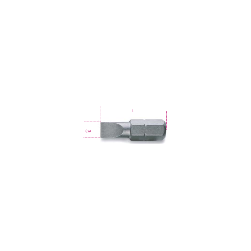 Ref. 008610010 - Puntas de 1/4 para Tornillos con Cabeza Ranurada