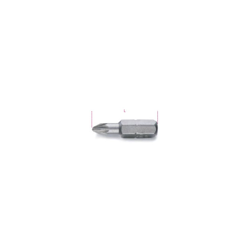 Ref. 008610305 - Puntas de 1/4 para Tornillos con Huella de Cruz Pozidriv-Supadriv