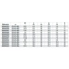 Ref.  900AS-MBL - Vaso largo en pulgadas 1/4" multicara