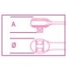 Ref. 900/55 - Carraca cabeza redonda 1/4" 48d