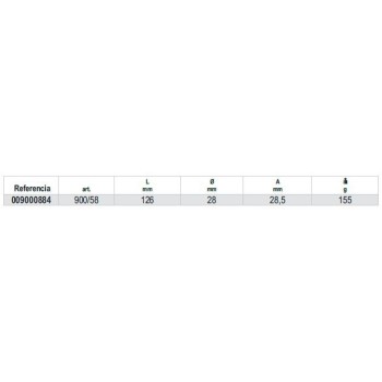 Ref. 900/58 - Carraca con cabeza giratoria 1/4" 52d