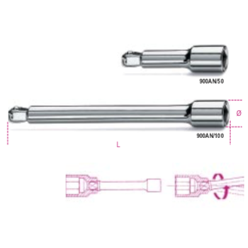 Ref. 900AN - Empuñadura articulada 1/4"