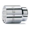 Ref. 910AS - Vaso estándar en pulgadas 3/8" multicara