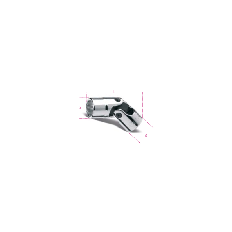 Ref. 910B/SN - Vaso articulado métrico 3/8 multicara
