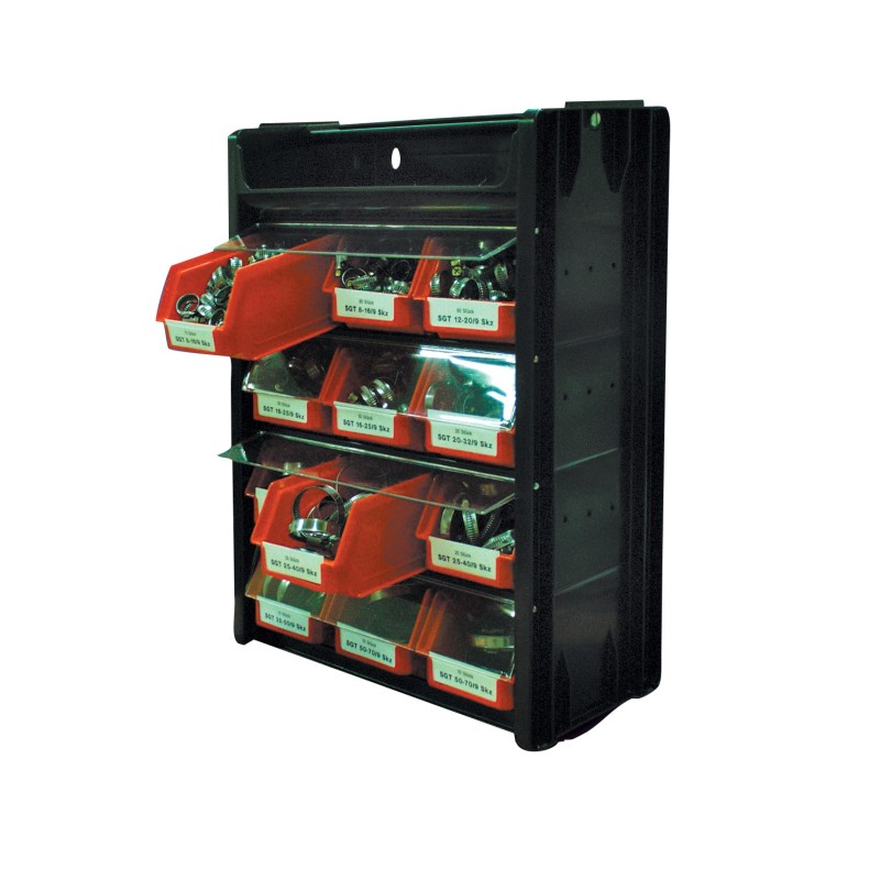 Ref. 0319 001 - Expositor abrazaderas pared 450 uds.