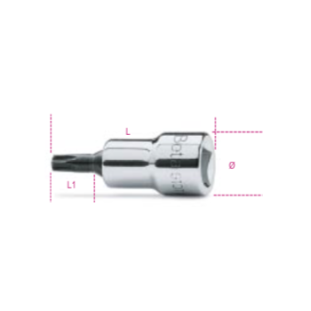 Ref. 910TX - Vaso con punta Torx 3/8"