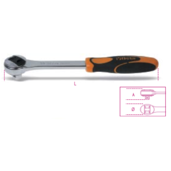 Ref. 920/55 - Carraca cabeza redonda 1/2" 72d
