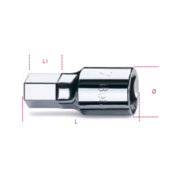 Ref. 928ME - Vaso con punta hexagonal 3/4"
