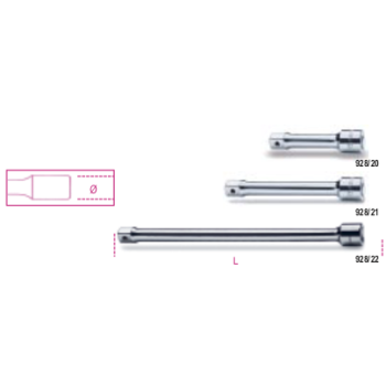 Ref. 928/... - Extensión estándar 3/4" 100-380 mm