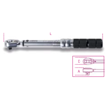 Ref. 605E - Llave dinamométrica 1/4” metálica