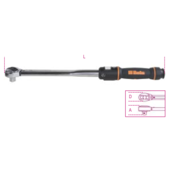 Ref. 666N - Llave dianamometrica 1/4” - 3/8” - 1/2”