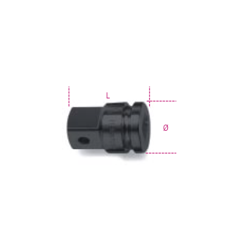 Ref. 710/16 - Adaptador agrandador impacto hembra 3/8” macho 1/2”
