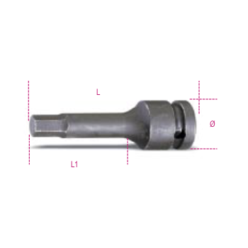 Ref. 720ME - Vaso impacto 1/2” punta hexagonal