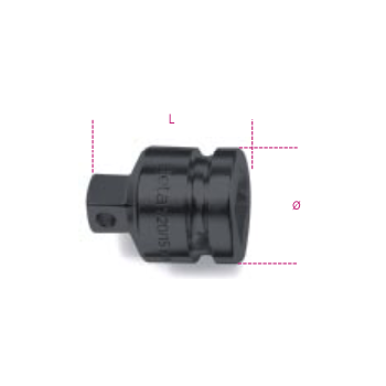 Ref. 729/15 - Adaptador reductor impacto hembra 1" macho 3/4”