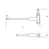 Ref. 97TTX - Llaves macho acodadas con mango para tornillos con huella Torx