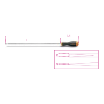 Ref. 1204L - Destornilladores para tornillos con cabeza ranurada tipo largo