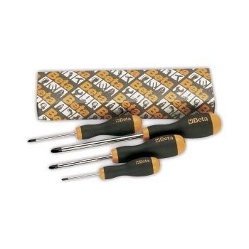 Ref. 1202/S4 - Juego de 4 destornilladores para tornillos con huella de cruz Phillips