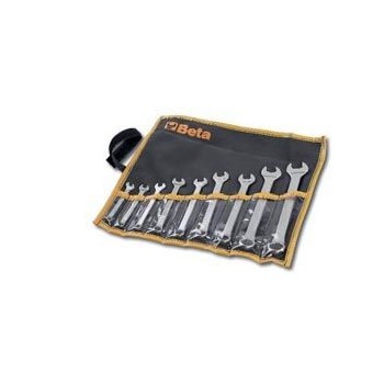 Ref. 42/B - Juego en bolsa de 9 llaves combinadas con una boca fija y otra de estrella