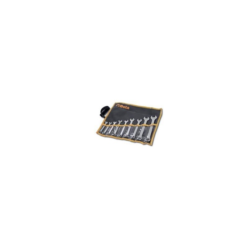 Ref. 42/B - Juego en bolsa de 9 llaves combinadas con una boca fija y otra de estrella