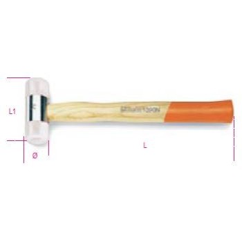 Ref. 1390N - Martillo con cabezas nailon intercambiables