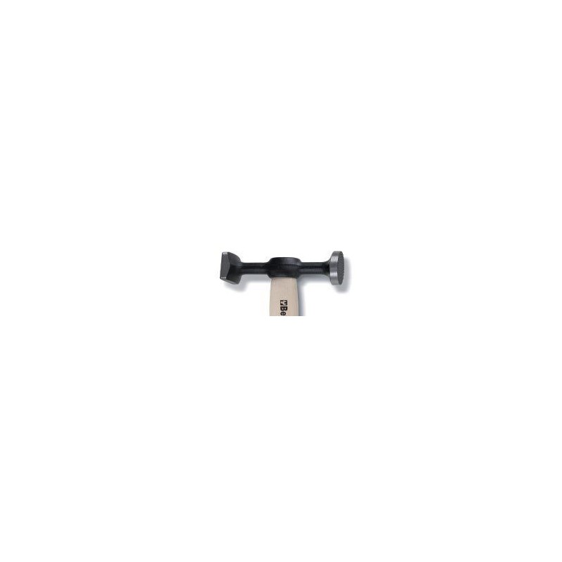 Ref. 1357Z/45 - Martillos postillón cabeza plana moleteada y cuadrada lisa mango de madera